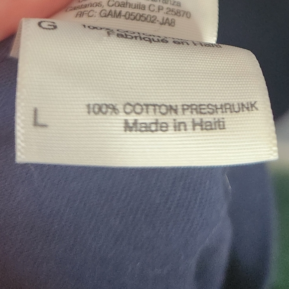 Oshie 74 St.Louis Blues T-Shirt Size Large Navy Blue Gildan Heavy Cotton - Picture 5 of 5